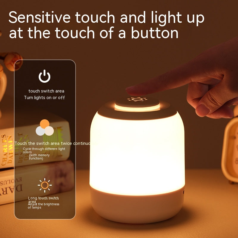 Rechargeable Touch Led Small Night Lamp Home Decor