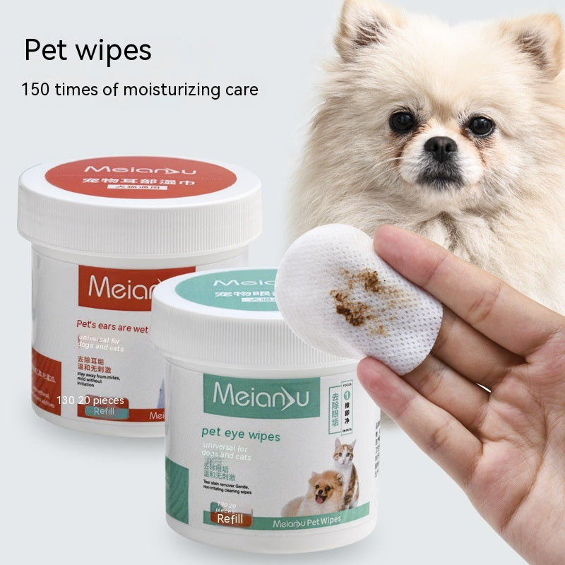 Ear Cleaning Eyes Cleaning Tear-removing Cleaning Wipes For Pets